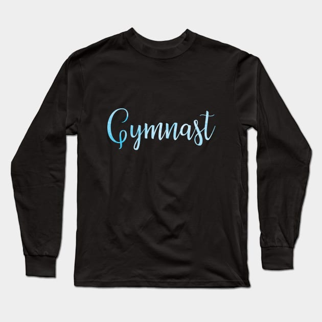 Gymnastics Long Sleeve T-Shirt by sportartbubble